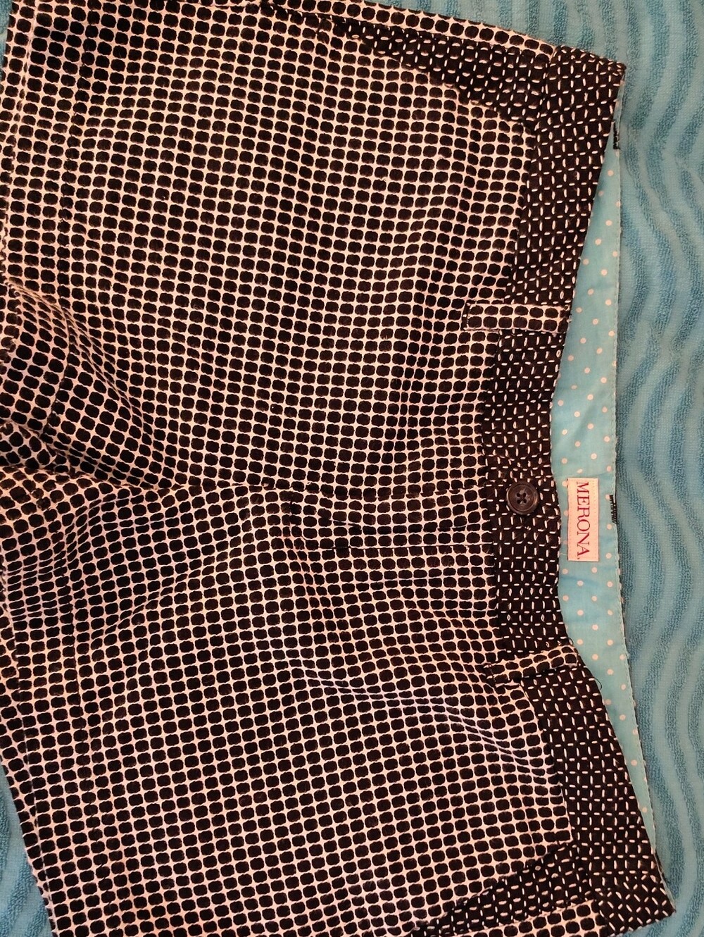 Merona Black and White Micro-Check Shorts
